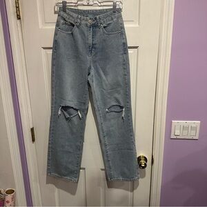 Naked & Famous Women’s Distressed High Rise Jeans – Size 26
